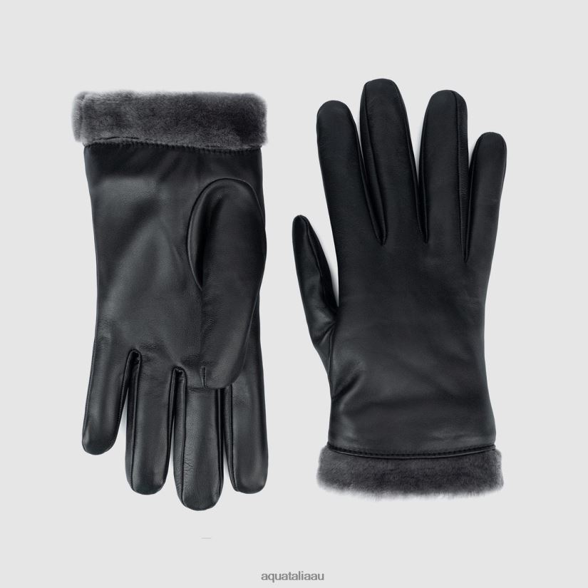 CLASSIC CUFF GLOVE Men Aquatalia Accessories 2T842D387 BLACK