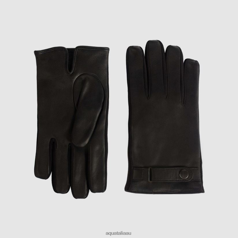 STRAP GLOVE Men Aquatalia Accessories 2T842D393 BLACK