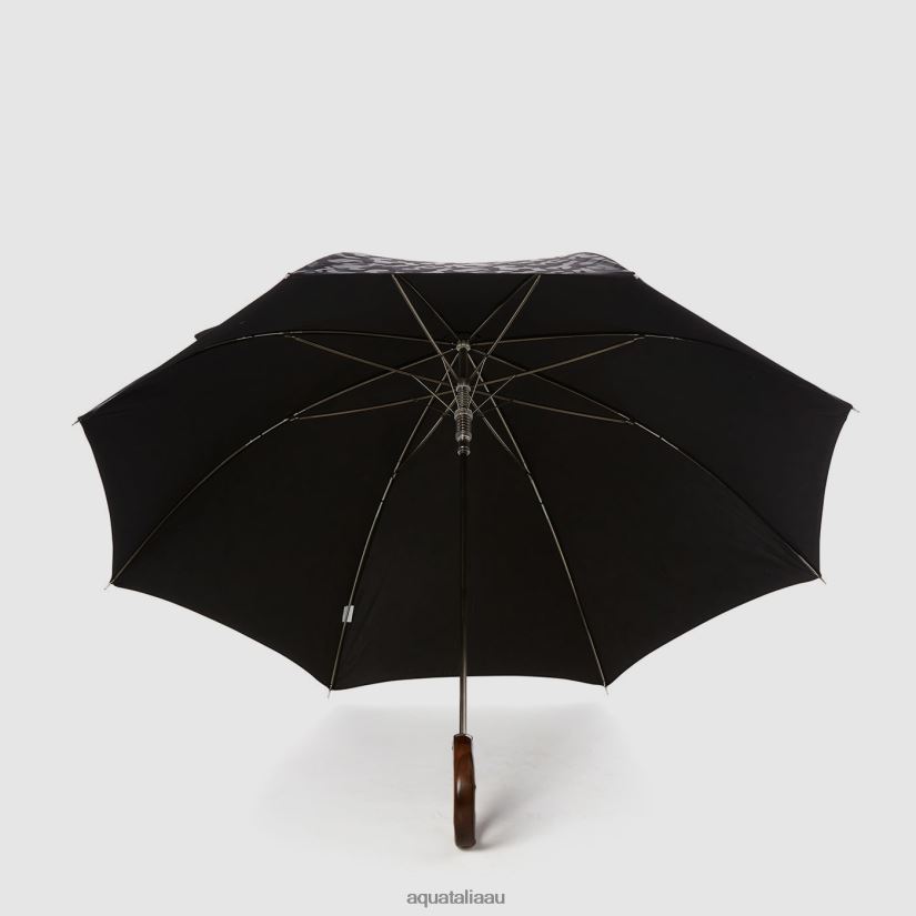 CAMO LONG UMBRELLA Unisex Aquatalia Accessories 2T842D379 BLACK
