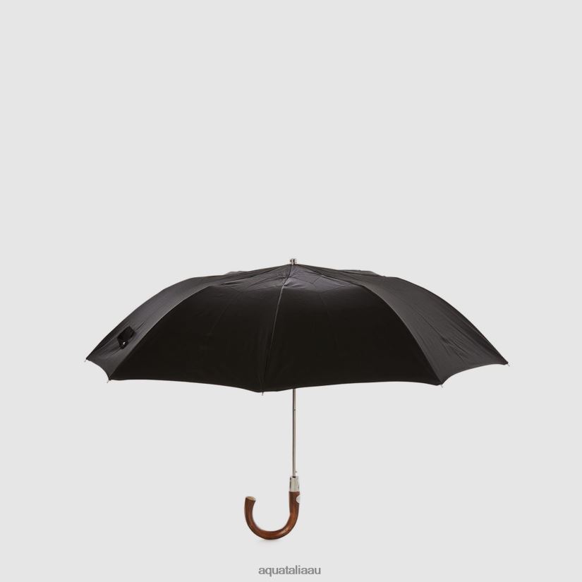 MINI CHEVRON SHORT UMBRELLA Unisex Aquatalia Accessories 2T842D384 BLACK