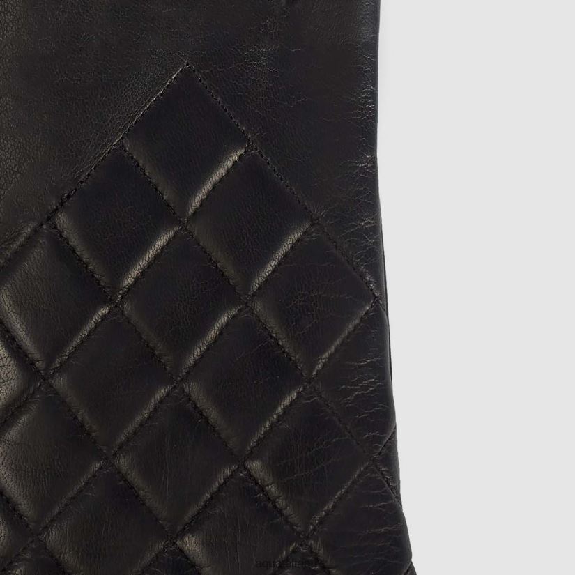 QUILTED GLOVE Women Aquatalia Accessories 2T842D373 BLACK