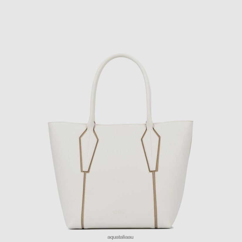 ALESSANDRIA TOTE Women Aquatalia Accessories 2T842D327 OFF WHITE