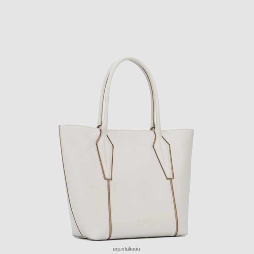 ALESSANDRIA TOTE Women Aquatalia Accessories 2T842D327 OFF WHITE
