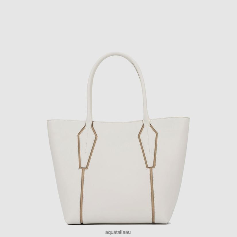 ALESSANDRIA TOTE Women Aquatalia Accessories 2T842D327 OFF WHITE