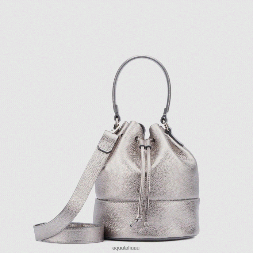 BARI BUCKET Women Aquatalia Accessories 2T842D330 PLATINUM