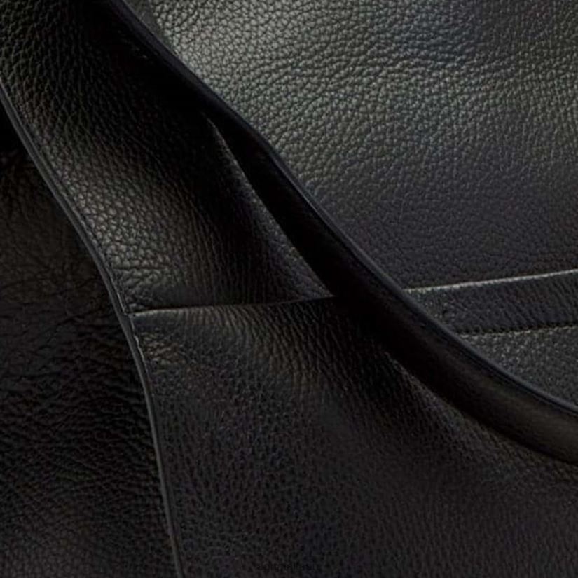 PARK LEATHER TOTE Women Aquatalia Accessories 2T842D349 BLACK