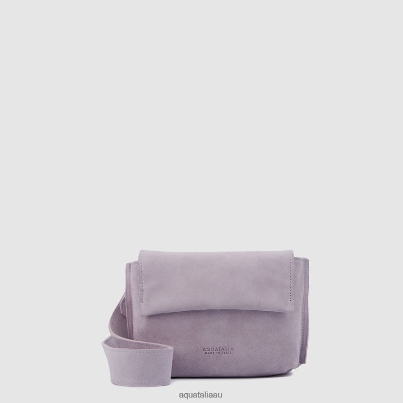 SOHO CROSSBODY Women Aquatalia Accessories 2T842D333 MAUVE GREY