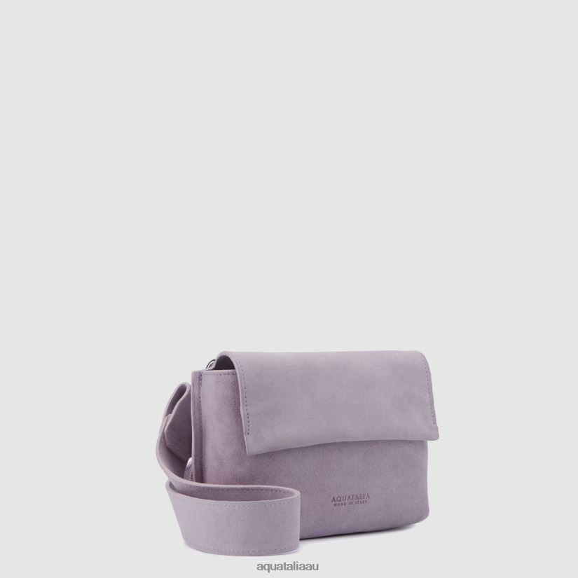SOHO CROSSBODY Women Aquatalia Accessories 2T842D333 MAUVE GREY