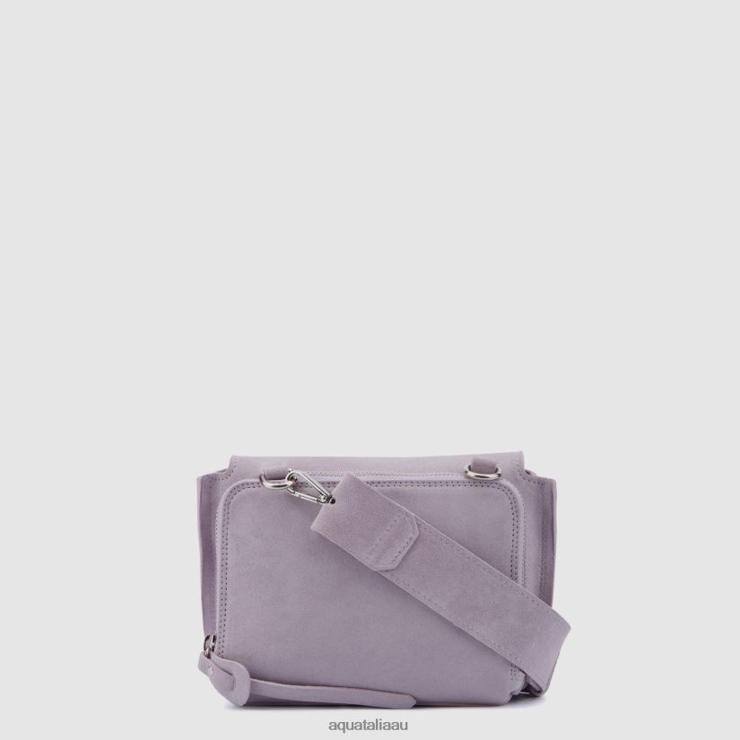 SOHO CROSSBODY Women Aquatalia Accessories 2T842D333 MAUVE GREY