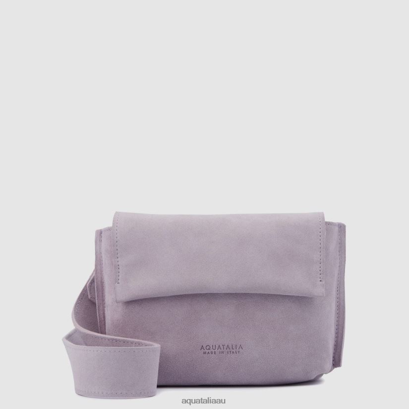 SOHO CROSSBODY Women Aquatalia Accessories 2T842D333 MAUVE GREY
