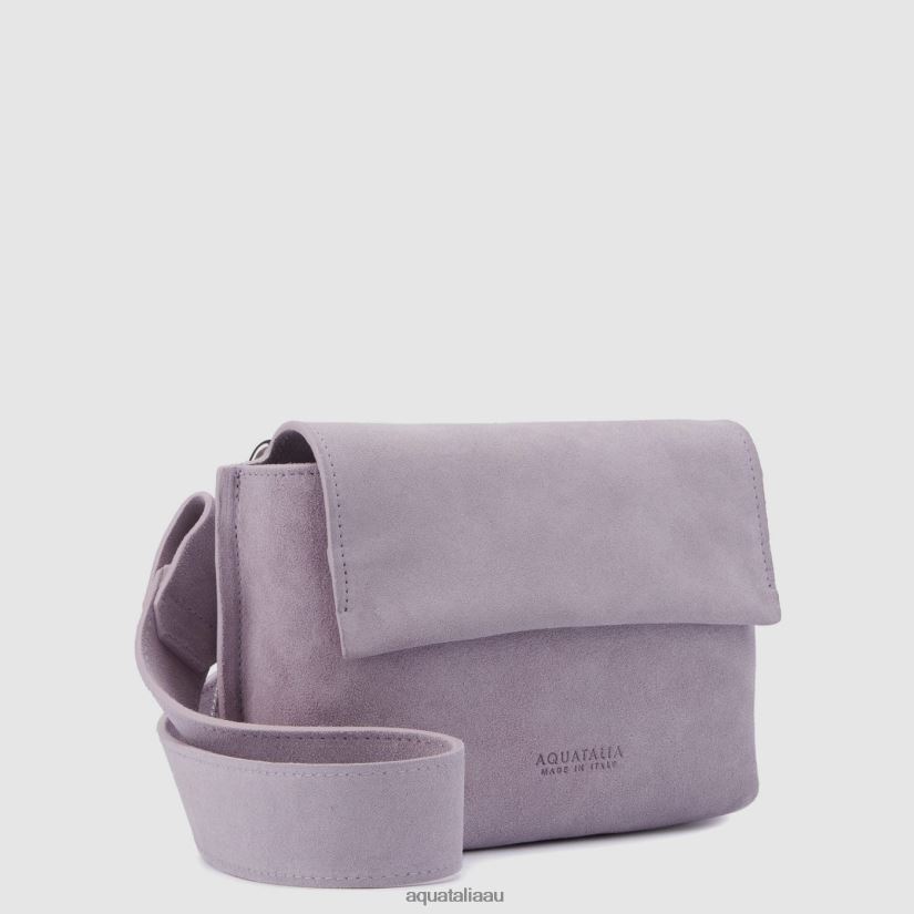 SOHO CROSSBODY Women Aquatalia Accessories 2T842D333 MAUVE GREY