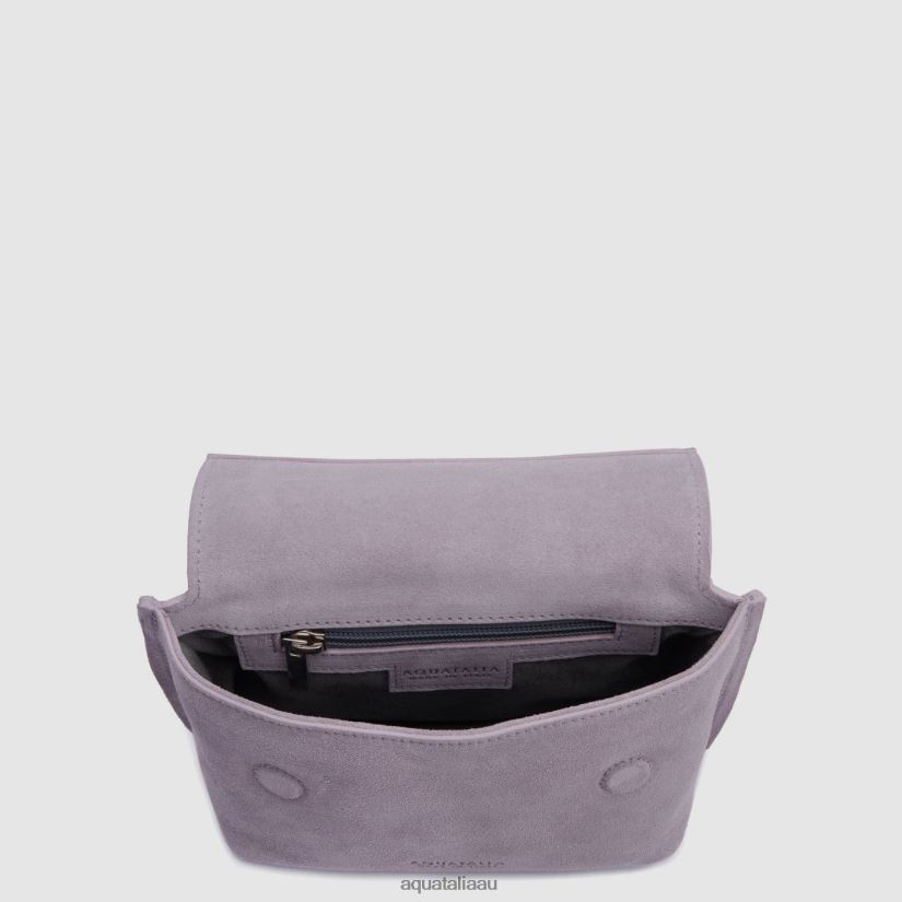 SOHO CROSSBODY Women Aquatalia Accessories 2T842D333 MAUVE GREY