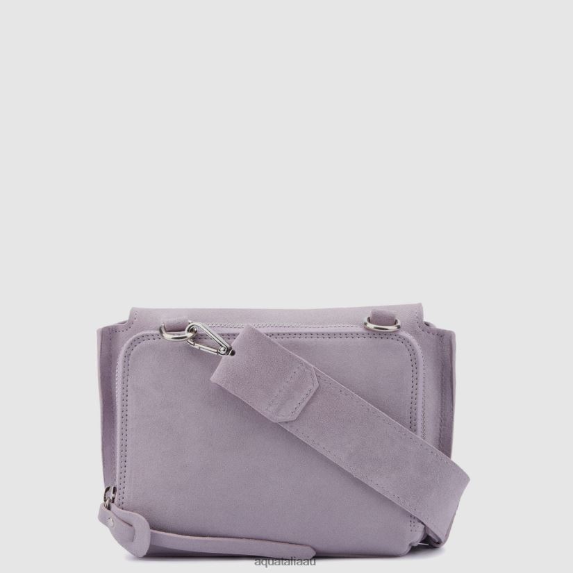 SOHO CROSSBODY Women Aquatalia Accessories 2T842D333 MAUVE GREY