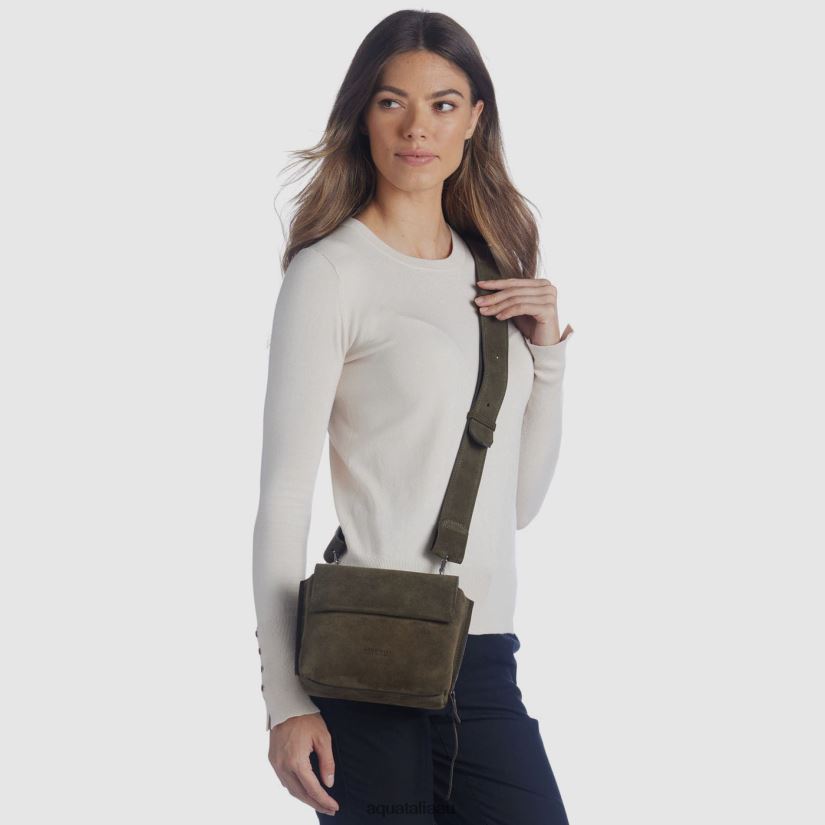 SOHO CROSSBODY Women Aquatalia Accessories 2T842D342 DARK GREEN
