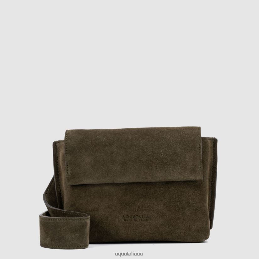 SOHO CROSSBODY Women Aquatalia Accessories 2T842D342 DARK GREEN