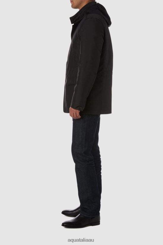 COMO Men Aquatalia Clothing 2T842D298 BLACK