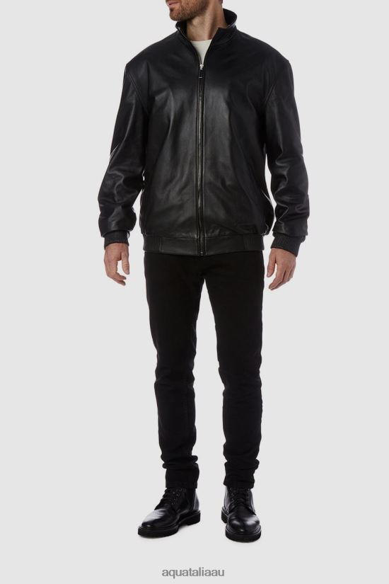 PRATO Men Aquatalia Clothing 2T842D313 BLACK