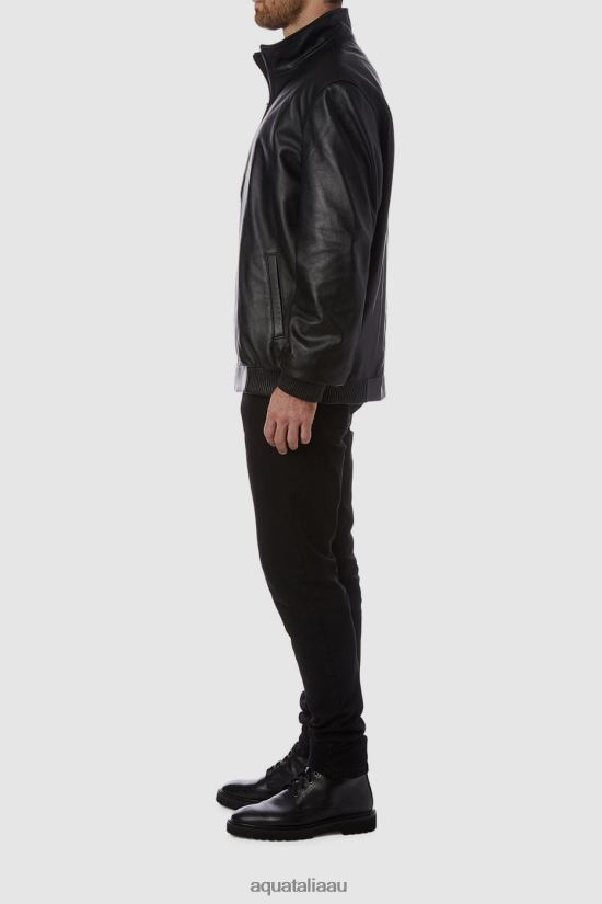 PRATO Men Aquatalia Clothing 2T842D313 BLACK