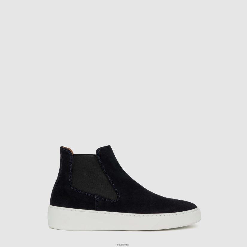 DEMARIO Men Aquatalia Shoe 2T842D244 DARK BLUE