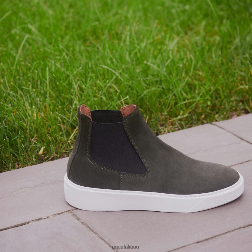 DEMARIO Men Aquatalia Shoe 2T842D245 DARK GREEN