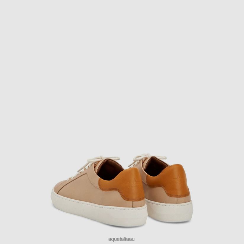 RICARDO Men Aquatalia Shoe 2T842D247 Cappuccino/Marigold