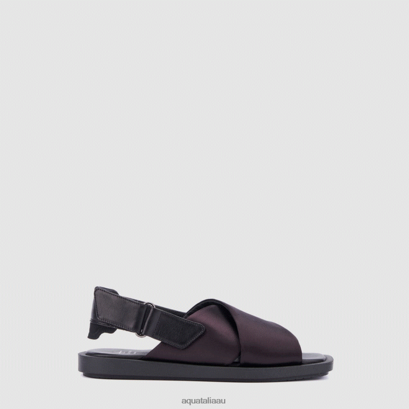 JOLESSA Women Aquatalia Shoe 2T842D185 DARK EGGPLANT/BLACK