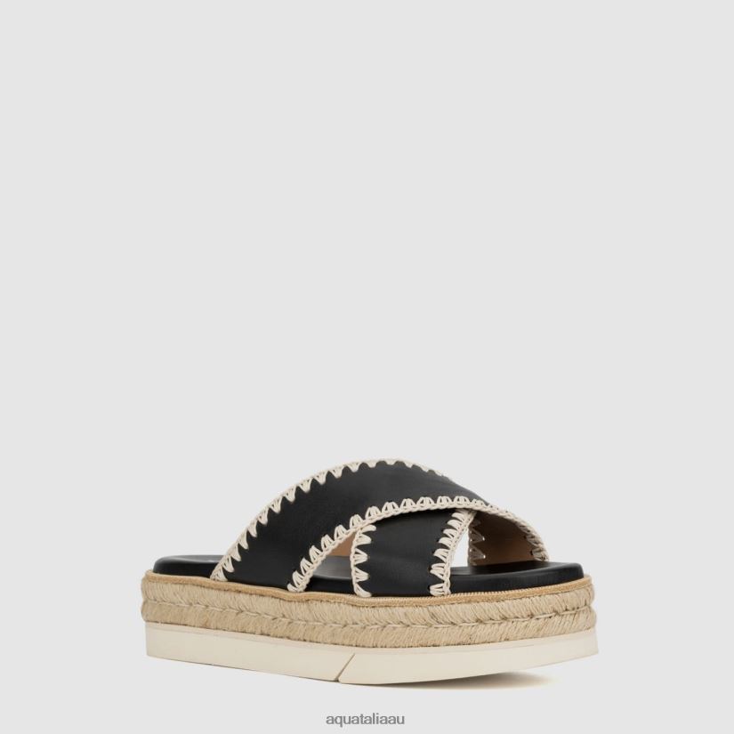 SYLVIE Women Aquatalia Shoe 2T842D197 BLACK/NATURAL